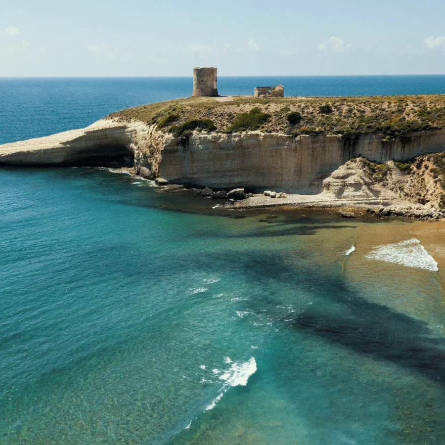 foto drone spiaggia santa caterina sardegna beat fly